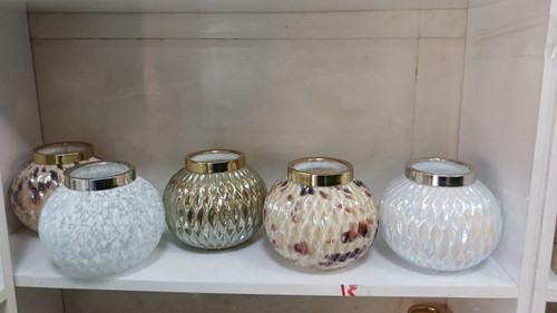 گلدان شیشه بلوریی مدل ماه کامل کد84
