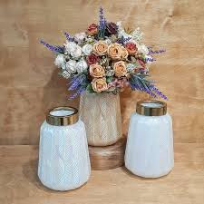 گلدان شیشه بلوری مدل برگی کوچک کد95