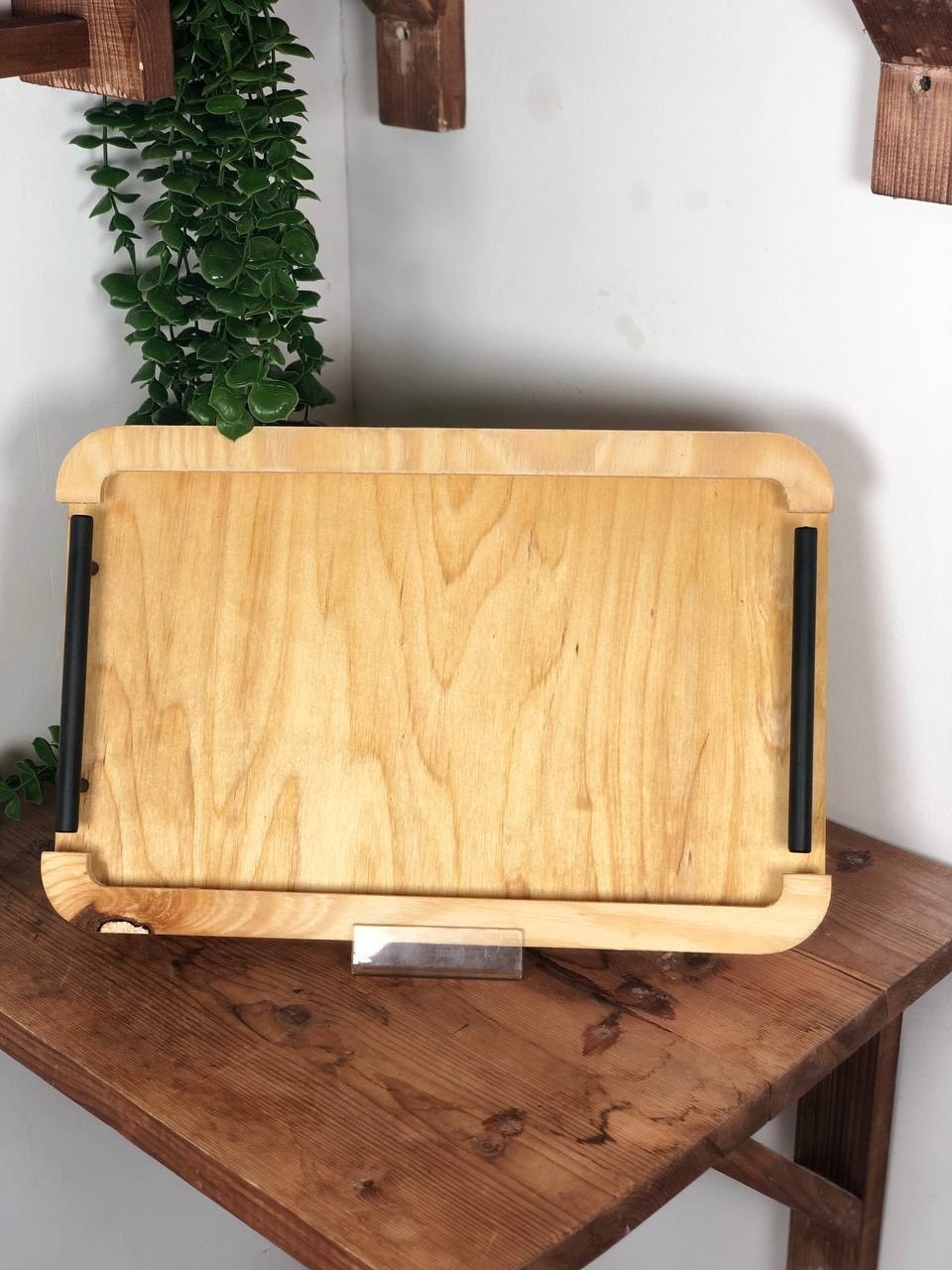 سینی  مستیطل چوبی  دسته فلزی  مهره دار چوب روسی کیفیت بالا دور مرواریدار  اصلی چوب خالص ارسال فوری