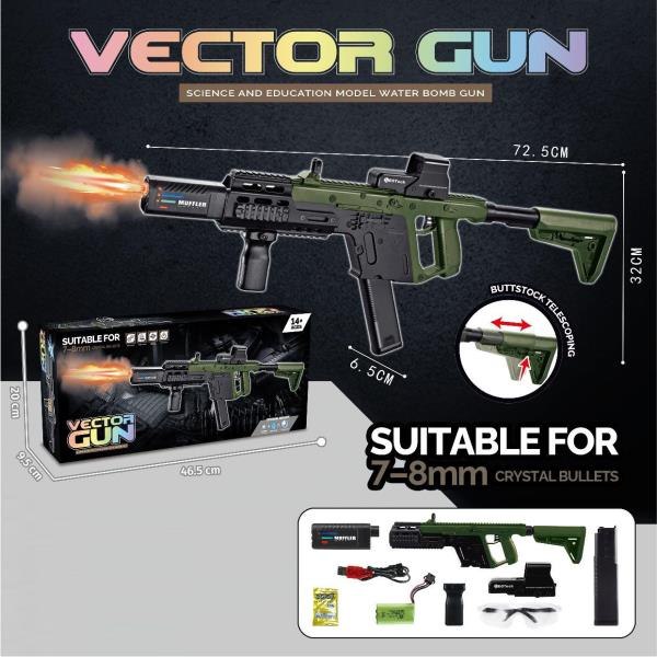 تفنگ تیرژله ای رگباری    ( دود زا  )  اصلی تا 90 سانتی متری اورجینال  شرکت  وکتور    شارژی  و  تک تیر ضامن دار  دوربین لیزری  خشاب بزرگ دود زا ارسال فوری 10 هزار تیر هدیه و هزار تیر شب رنگ پنجاه درصد  تخفیف