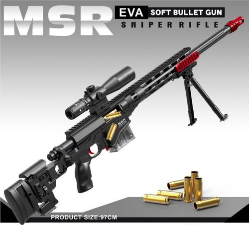 تفنگ پوکه پران اسنایپر 98 سانتی متری دوربین دار MsR1 کیفیت بالا اورجینال شرکت اصلی کیفیت بالا ارسال فوری فقط تا 10 آذر تخفیف