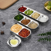 مزه خوری استیل نقره ای مربع یک خانه تا 4 خانه استیل خالص 304کد749