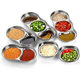 مزه خوری استیل نقره ای مربع یک خانه تا 4 خانه استیل خالص 304کد749