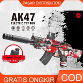 تفنگ تیر ژله ای Ak47 مشکی رگباری Ak47 شارژی فلش دارر و ساده کیفیت بالا ارسال فوری