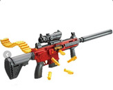 تفنگ پوکه پران تیر ابری شارژی کیفیت بالا ارسال فوری قرمز شارژی m416