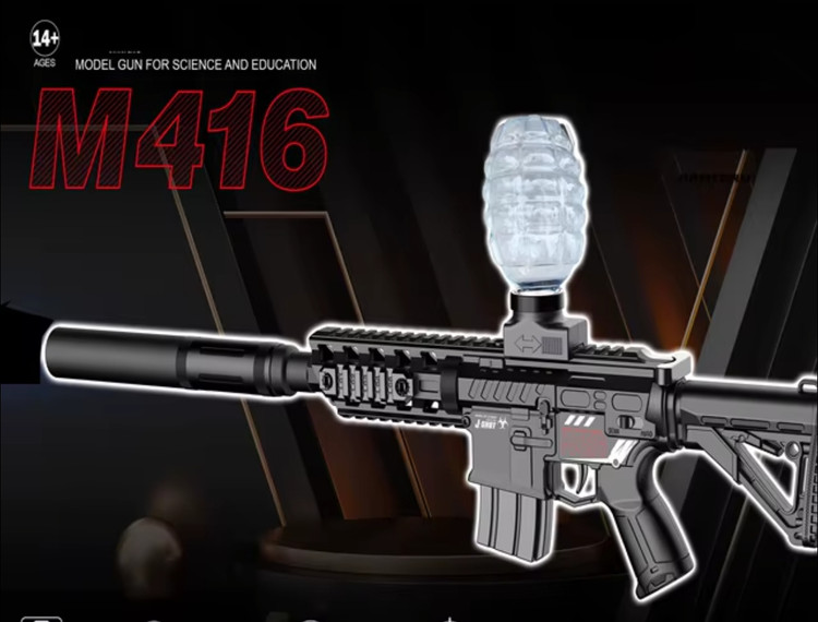 تفنگ تیر ژله ای رگباری شارژی و تک تیر کد AK47 ارسال فوری شارژی بدنه مقاوم بزرگ ارسال فوری