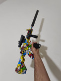 تفنگ تیر ژله ای M416 دوربین دار رگباری شارژی / تک تیر بزرگ 75 سانتی متری کیفیت عالی بدنه مقاوم ارسال فوری و رایگان