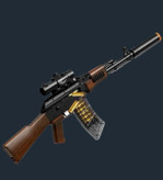 تفنگ پوکه پران کلاشینکف Ak47 دوربین دار یک متری با خشاب بزرگ شرکت Eva کد 1200