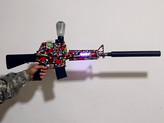 تفنگ M16 تیر ژله ای رگباری شارژی با نور RGB بزرگ 85 سانتی متری ارسال فوری شرکت اصلی فروش ویژه و بسیار فوری فقط تا 16 مرداد