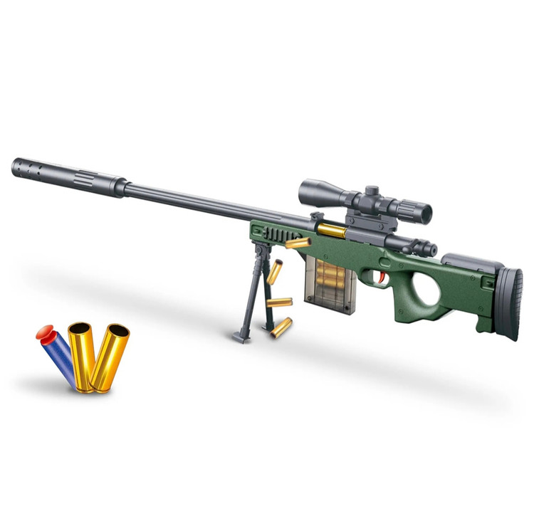 تفنگ پوکه پران اسنایپر SnaiPEr دوربین دار در مدل های MSR/ AWM/ SVD قناسه   دوربین دار پایه دار کیفیت بالا مطابق واقعی پوکه طلایی اصلی ارسال فوری