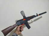 تفنگ تیر ژله ای M16 نود 90 سانتی متری با چراغ RGB کنار تفنگ / تفنگ تیر ژله ای رگباری شارژی دوربین دار دسته دار M416 رگباری شارژی با 5 هزار تیر ژله ای هدیه و ارسال رایگان